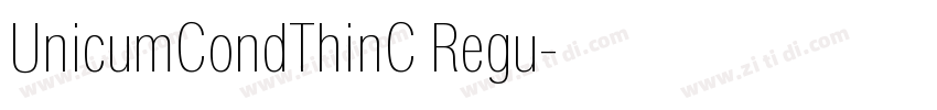 UnicumCondThinC Regu字体转换